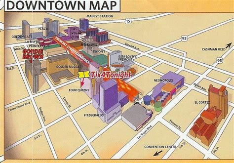 fremont street hotels map.